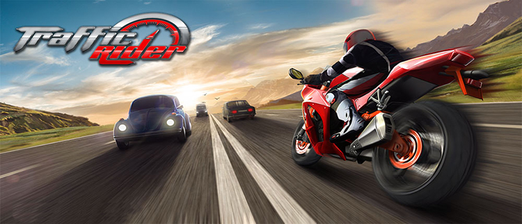 دانلود Traffic Rider 1.70 بازی سبقت در اتوبان با موتور سیکلت اندروید + مود